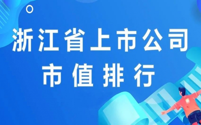 2024年1-6月浙江省上市公司市值排名